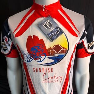 New mens Primal Sunrise Century cycling jersey